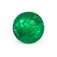 Accent Stones Emerald Pendant 0.99 Ct., 18K Yellow Gold Combination Stone