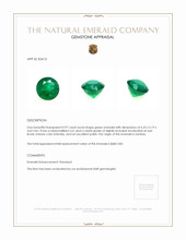 0.97 Ct. Emerald from Zambia Appraisal