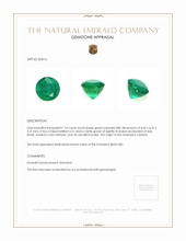 1.24 Ct. Emerald from Zambia Appraisal