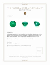 0.91 Ct. Emerald from Zambia Appraisal