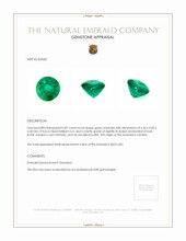 0.87 Ct. Emerald from Zambia Appraisal