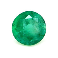  Emerald Ring 1.28 Ct., 18K Yellow Gold Combination Stone