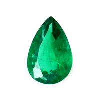 Accent Stones Emerald Pendant 1.64 Ct., 18K White Gold Combination Stone