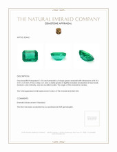 1.53 Ct. Emerald from Zambia Appraisal