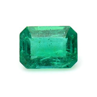  Emerald Ring 1.53 Ct. 18K Yellow Gold Combination Stone