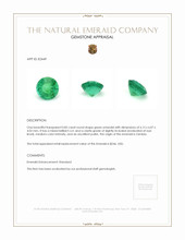0.82 Ct. Emerald from Zambia Appraisal