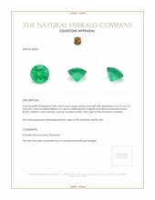 0.86 Ct. Emerald from Zambia Appraisal