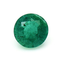  Emerald Pendant 0.77 Ct. 18K White Gold Combination Stone
