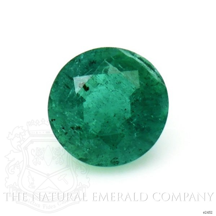  Emerald Pendant 0.77 Ct. 18K White Gold