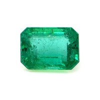  Emerald Ring 1.61 Ct., 18K Yellow Gold Combination Stone