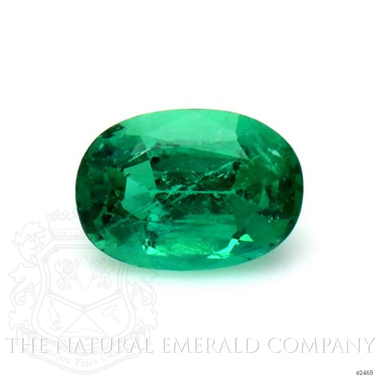  Emerald Pendant 0.81 Ct. 18K White Gold