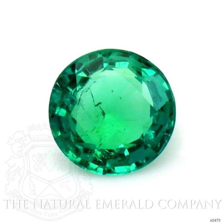 Pave Emerald Pendant 0.60 Ct., 18K Yellow Gold