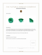 1.00 Ct. Emerald from Zambia Appraisal