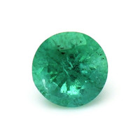  Emerald Ring 1.00 Ct. 18K Yellow Gold Combination Stone