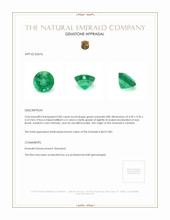 0.85 Ct. Emerald from Zambia Appraisal