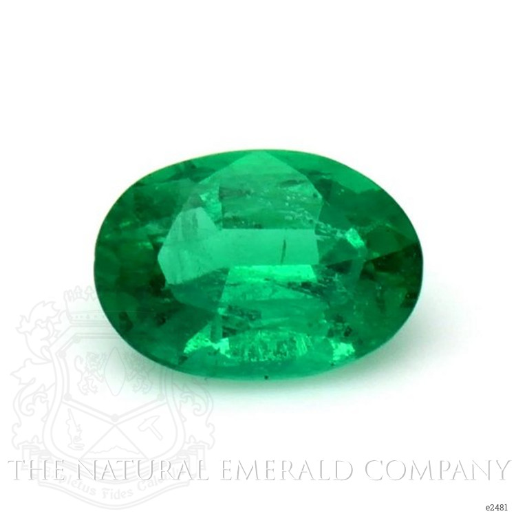 Emerald Pendant 0.80 Ct. 18K White Gold