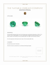 0.83 Ct. Emerald from Zambia Appraisal
