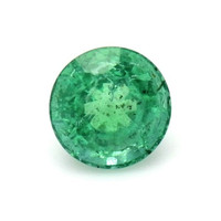  Emerald Ring 0.92 Ct. 18K Yellow Gold Combination Stone