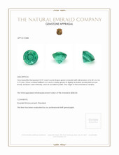 0.97 Ct. Emerald from Zambia Appraisal
