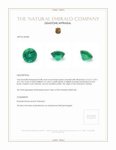 0.88 Ct. Emerald from Zambia Appraisal