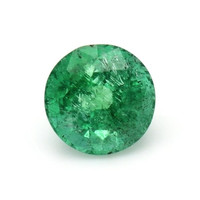 Accent Stones Emerald Pendant 1.15 Ct., 18K White Gold Combination Stone