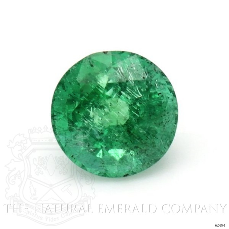 Accent Stones Emerald Pendant 1.15 Ct., 18K White Gold