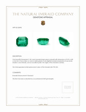 1.86 Ct. Emerald from Zambia Appraisal