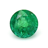  Emerald Pendant 1.37 Ct. 18K White Gold Combination Stone