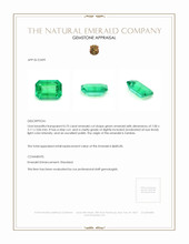 0.75 Ct. Emerald from Zambia Appraisal