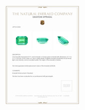 0.91 Ct. Emerald from Zambia Appraisal