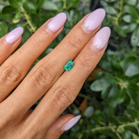 0.74 Ct. Emerald from Zambia Life Style