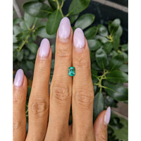 0.89 Ct. Emerald from Zambia Life Style
