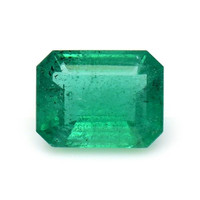 Men's Emerald Ring 1.89 Ct., 18K Yellow Gold Combination Stone