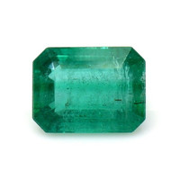 Men's Emerald Ring 2.16 Ct., 18K White Gold Combination Stone