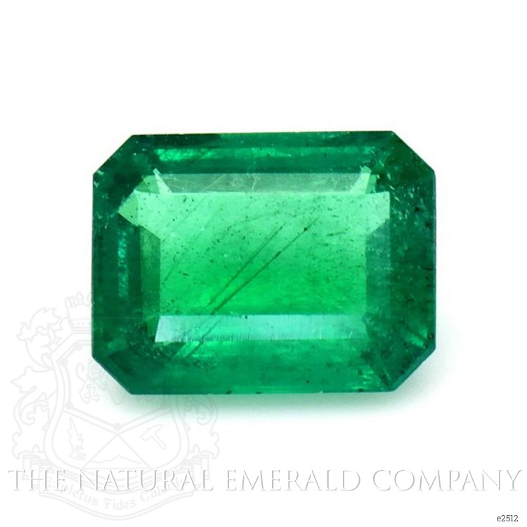 Pave Emerald Ring 2.12 Ct., 18K White Gold