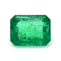 Pave Emerald Pendant 2.19 Ct., 18K Yellow Gold Combination Stone