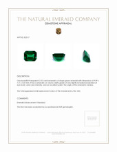 2.29 Ct. Emerald from Zambia Appraisal