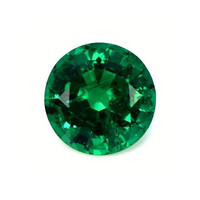 Halo Emerald Pendant 2.87 Ct., 18K White Gold Combination Stone