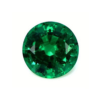 Accent Stones Emerald Pendant 2.87 Ct., 18K Yellow Gold Combination Stone