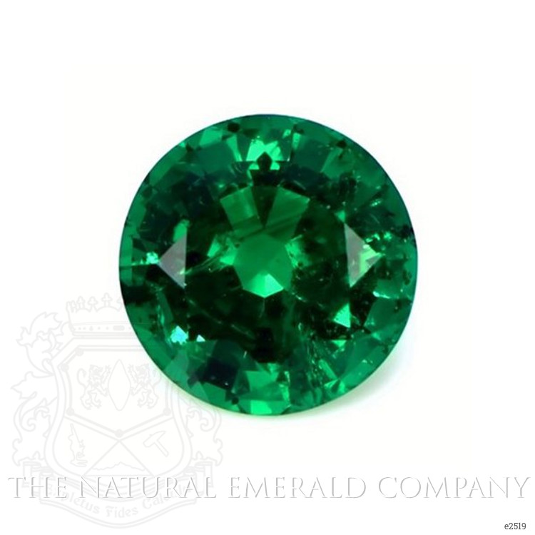 Halo Emerald Pendant 2.87 Ct., 18K White Gold