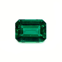 Solitaire Emerald Necklace 1.61 Ct., 18K Yellow Gold Combination Stone