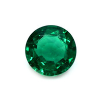 Pave Emerald Ring 3.10 Ct., 18K White Gold Combination Stone
