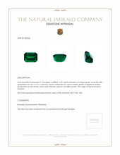 2.69 Ct. Emerald from Zambia Appraisal
