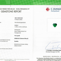 5.46 Ct. Emerald from Zambia Scan Report