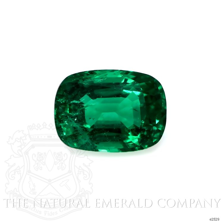 Antique Emerald Ring 2.71 Ct., 18K White Gold