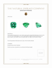 0.31 Ct. Emerald from Zambia Appraisal