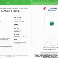 10.64 Ct. Emerald from Zambia Scan Report