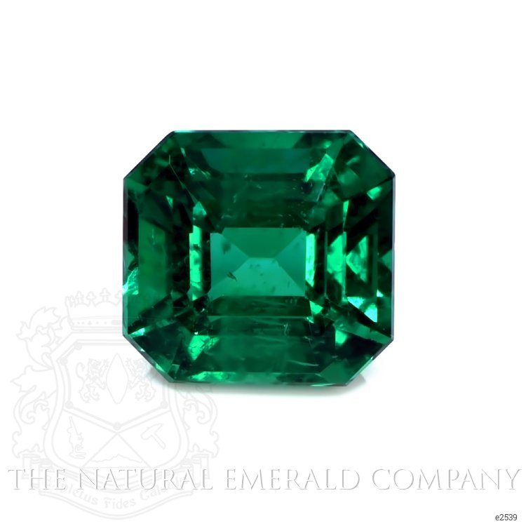 Pave Emerald Ring 10.64 Ct., 18K White Gold
