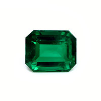 Emerald Pendant 4.18 Ct. 18K White Gold Combination Stone