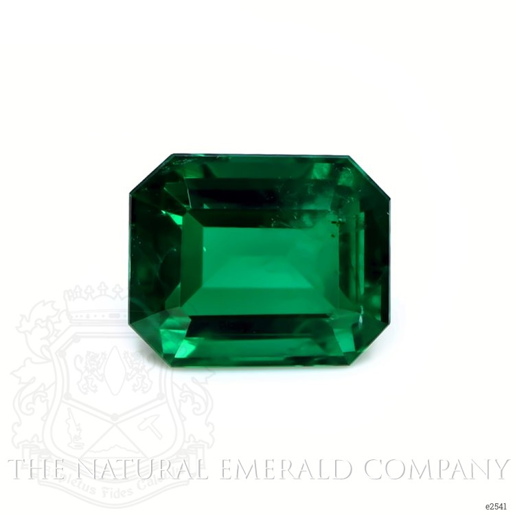 Halo Emerald Pendant 4.18 Ct., 18K White Gold